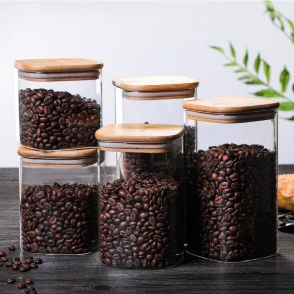 One Two Cups Toples Kaca Penyimpanan Makanan Glass Storage Jar