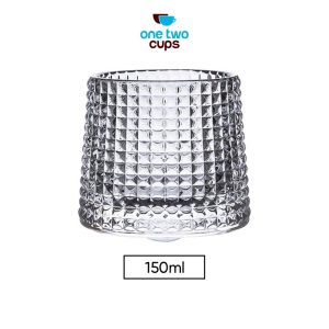 One Two Cups Gelas Cangkir Spinning Whisky Wine Glass Cup 150 ml - Square