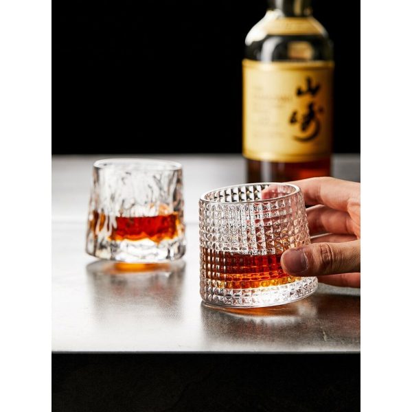 One Two Cups Gelas Cangkir Spinning Whisky Wine Glass Cup 150 ml - Square