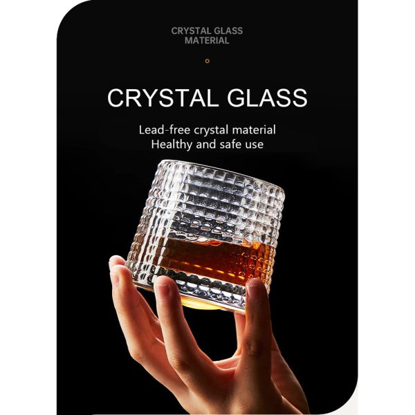 One Two Cups Gelas Cangkir Spinning Whisky Wine Glass Cup 150 ml - Square