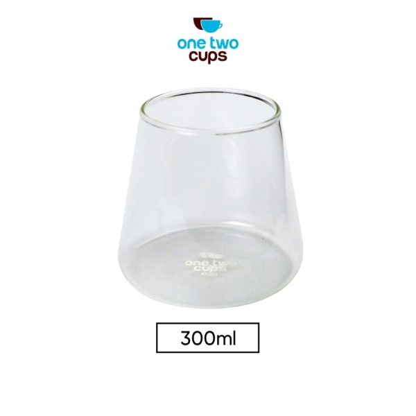One Two Cups Gelas Unik Kopi Teh Borosilicate Glass 300ml