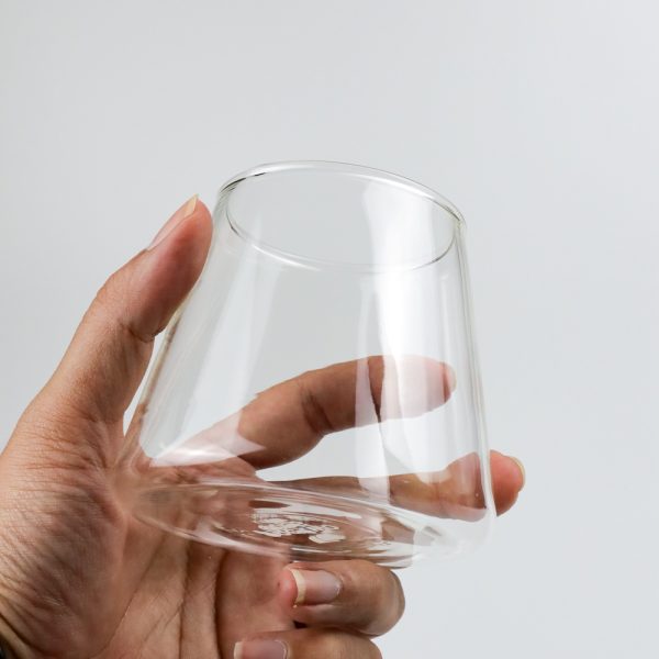 One Two Cups Gelas Unik Kopi Teh Borosilicate Glass 300ml