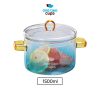 One Two Cups Panci Masak Kaca Glass Cooking Pot 15cm