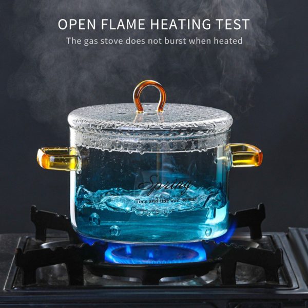 One Two Cups Panci Masak Kaca Glass Cooking Pot 15cm