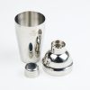 One Two Cups Cocktail Shaker Bartender Boston Style Stainless 750ml