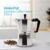 One Two Cups Espresso Coffee Maker Moka Pot Filter 300ml 6Cups - JF112
