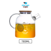 One Two Cups Teko Pitcher Teh Chinese Glass 1.1L