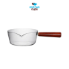 One Two Cups Panci Masak Kaca Glass Cooking Pot Wooden Handle - KC007