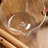 One Two Cups Panci Masak Kaca Glass Cooking Pot Wooden Handle - KC007