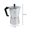 One Two Cups Coffee Maker Moka Teko Stovetop Filter 450ml 9Cup - JF112