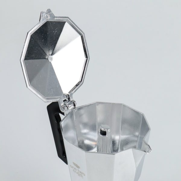 One Two Cups Coffee Maker Moka Teko Stovetop Filter 450ml 9Cup - JF112