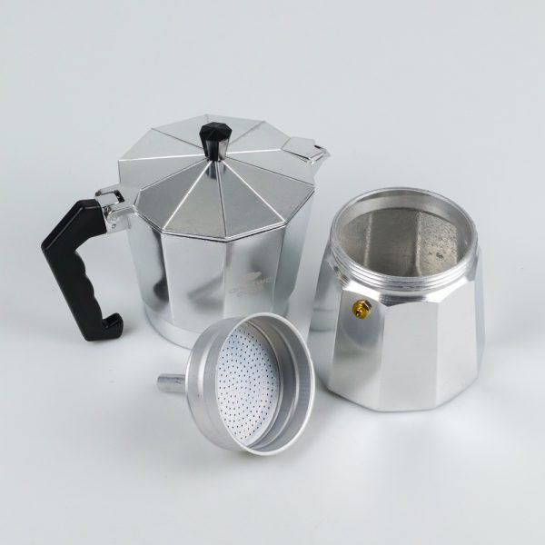 One Two Cups Coffee Maker Moka Teko Stovetop Filter 450ml 9Cup - JF112