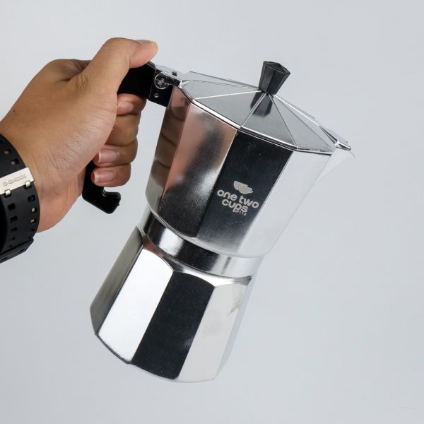 One Two Cups Coffee Maker Moka Teko Stovetop Filter 450ml 9Cup - JF112