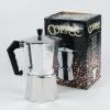 One Two Cups Coffee Maker Moka Teko Stovetop Filter 450ml 9Cup - JF112