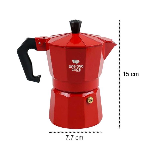 One Two Cups Espresso Coffee Maker Moka Pot Teko Stovetop Filter - MX001