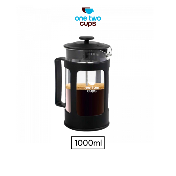 One Two Cups Teko Kopi French Press Coffee Maker Pot - KG73I - 1000ML