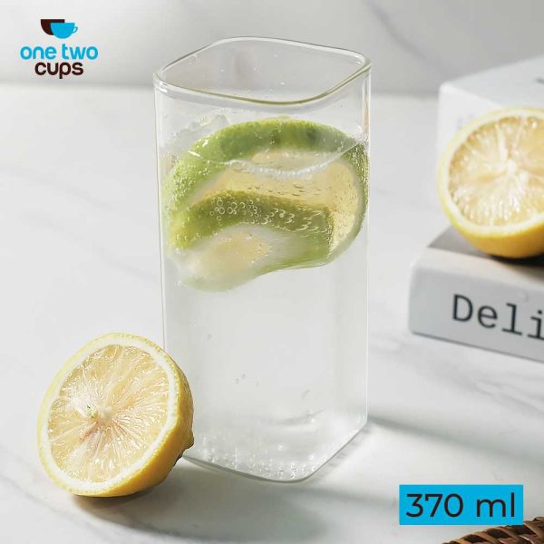 One Two Cups Gelas Minuman Borosilicate Glass 370ml