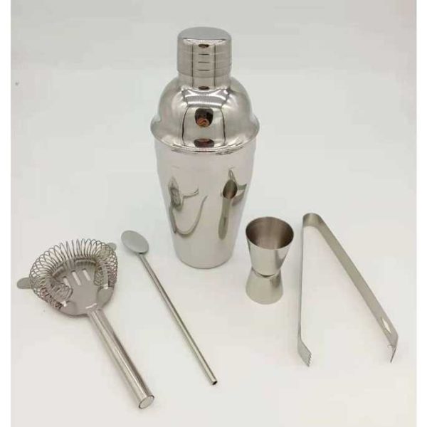 One Two Cups 5 in 1 Bartender Drink Bar Set Cocktail Shaker 550ml