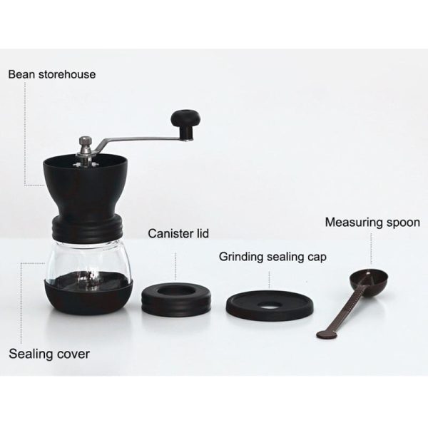 One Two Cups Alat Penggiling Kopi Manual Coffee Grinder - CF4146 - Black