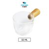 One Two Cups Gelas Milk Jug Handle Kayu Kopi Latte Art S10 50 ML