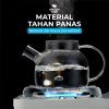 One Two Cups Teko Pitcher Teh Chinese Teapot Maker Glass 1L