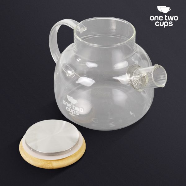 One Two Cups Teko Pitcher Teh Chinese Teapot Maker Glass 1L