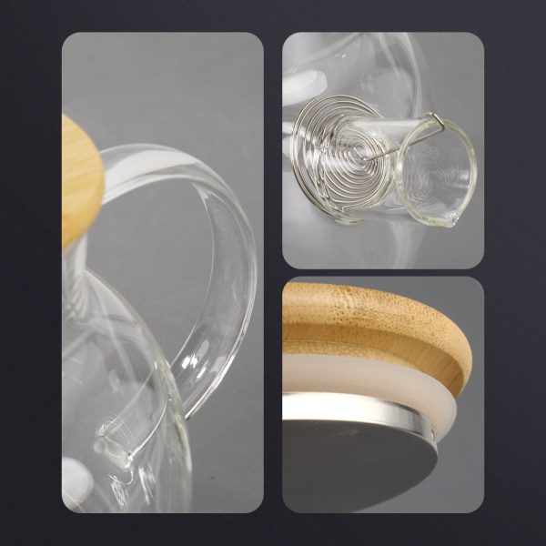 One Two Cups Teko Pitcher Teh Chinese Teapot Maker Glass 1L