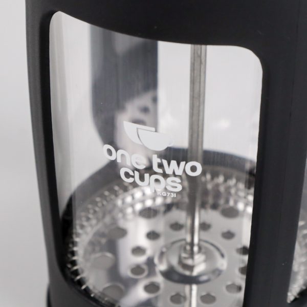 One Two Cups French Press Coffee Maker Pot 600ml