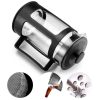 One Two Cups French Press Coffee Maker Pot 600ml