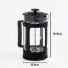 One Two Cups French Press Coffee Maker Pot 600ml