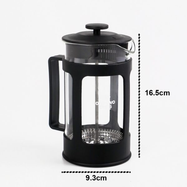 One Two Cups French Press Coffee Maker Pot 600ml