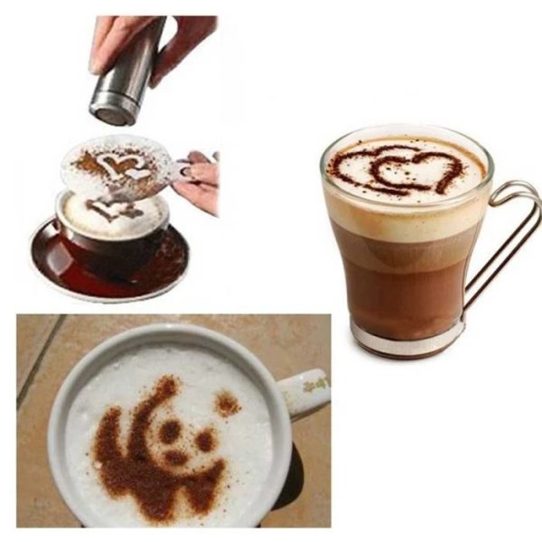 One Two Cups Penabur Bubuk Stensil Kopi Coklat Gula - HY18041504