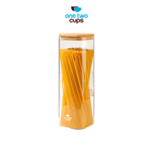 One Two Cups Toples Kaca Penyimpanan Makanan Glass Storage Jar