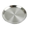 One Two Cups Piring Makan European Style Stainless Steel 20cm - Silver