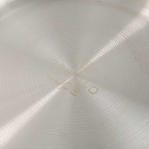 One Two Cups Piring Makan European Style Stainless Steel 20cm - Silver