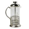 One Two Cups French Press Coffee Maker Pot Stripe Pattern 350ml