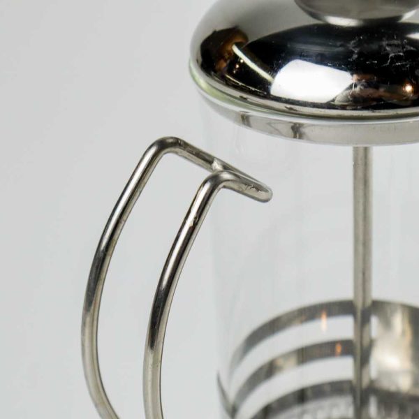 One Two Cups French Press Coffee Maker Pot Stripe Pattern 350ml
