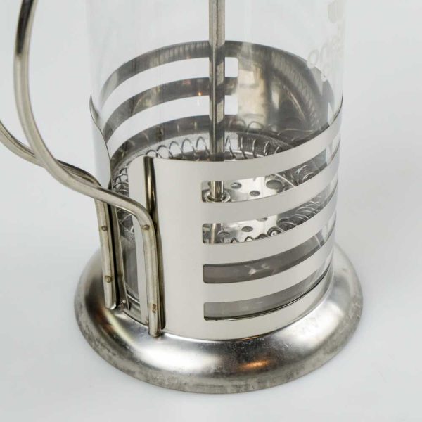 One Two Cups French Press Coffee Maker Pot Stripe Pattern 350ml