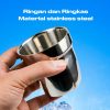One Two Cups Gelas Bir Stainless Steel 180ML - J070