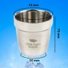 One Two Cups Gelas Bir Stainless Steel 180ML - J070