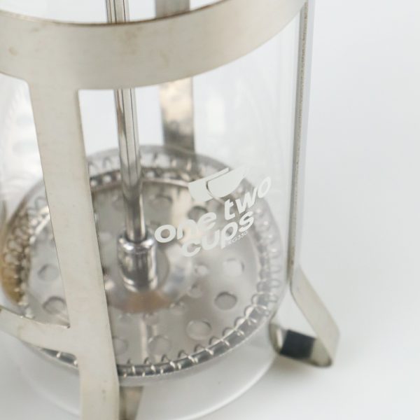 One Two Cups French Press Coffee Maker Pot Gagang Kayu 350ml