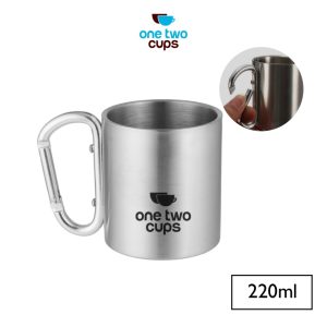 One Two Cups Gelas Cangkir Carabiner Stainless Steel 220ml