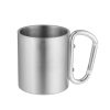 One Two Cups Gelas Cangkir Carabiner Stainless Steel 220ml