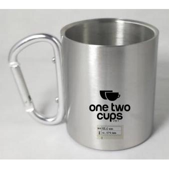 One Two Cups Gelas Cangkir Carabiner Stainless Steel 220ml