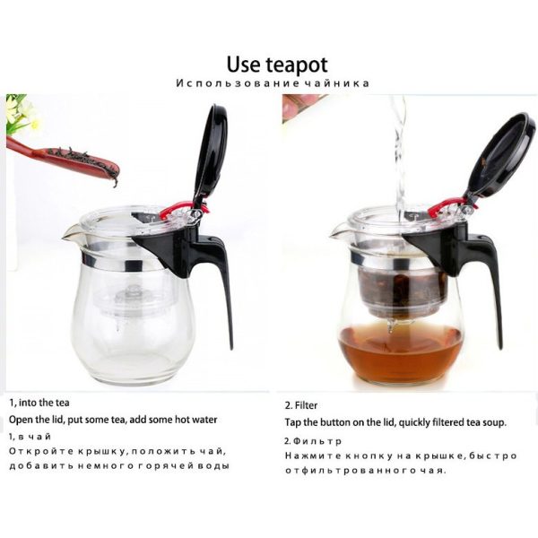 One Two Cups Teko Pitcher Teh Chinese Teapot Maker 500ml atau 720ml
