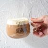 One Two Cups Cangkir Kopi Glass Coffee Mug Good Morning 350ml - 9H8D - Transparent