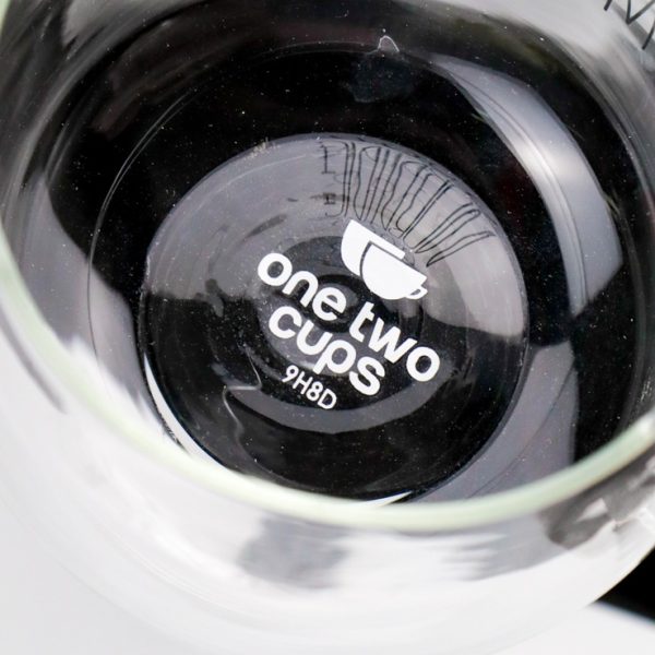 One Two Cups Cangkir Kopi Glass Coffee Mug Good Morning 350ml - 9H8D - Transparent