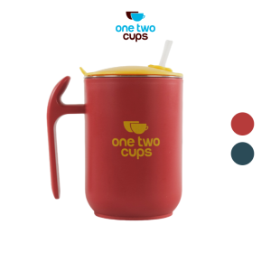 One Two Cups Gelas Kopi Double Layer Stainless Steel + Tutup