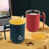 One Two Cups Gelas Kopi Double Layer Stainless Steel + Tutup