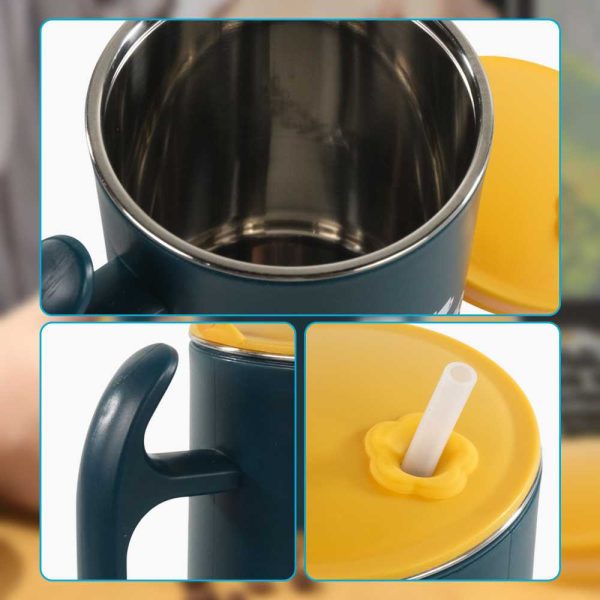 One Two Cups Gelas Kopi Double Layer Stainless Steel + Tutup